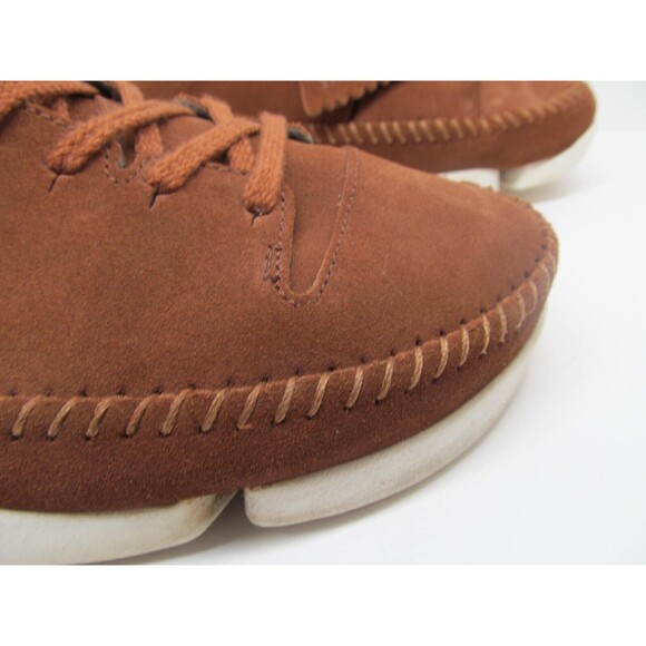 Clarks Originals  Mens Brown Nubuck Lace Up Vibram Sole Moccasins Size US 12 M - Picture 9 of 16